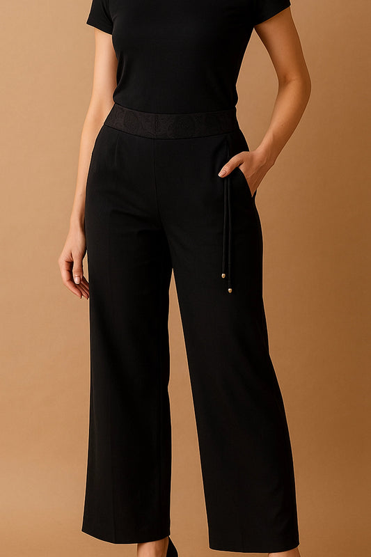 WIDE-LEG PANT self belt