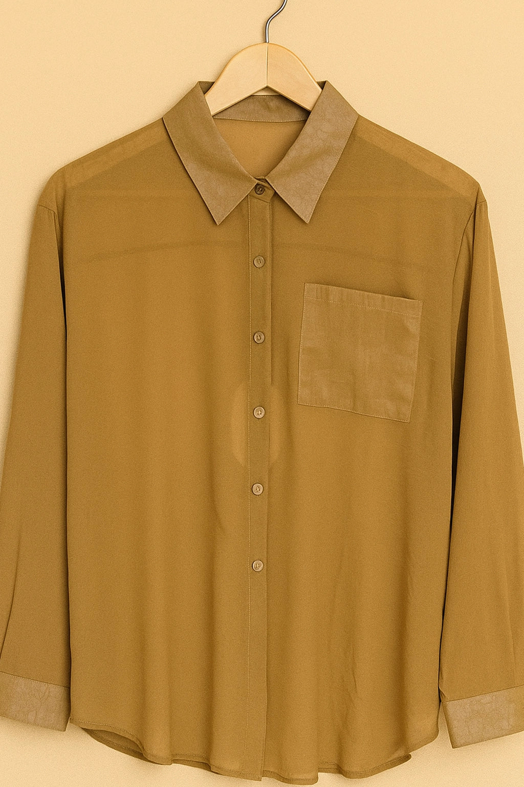 SHEER SHIRT SC PKT