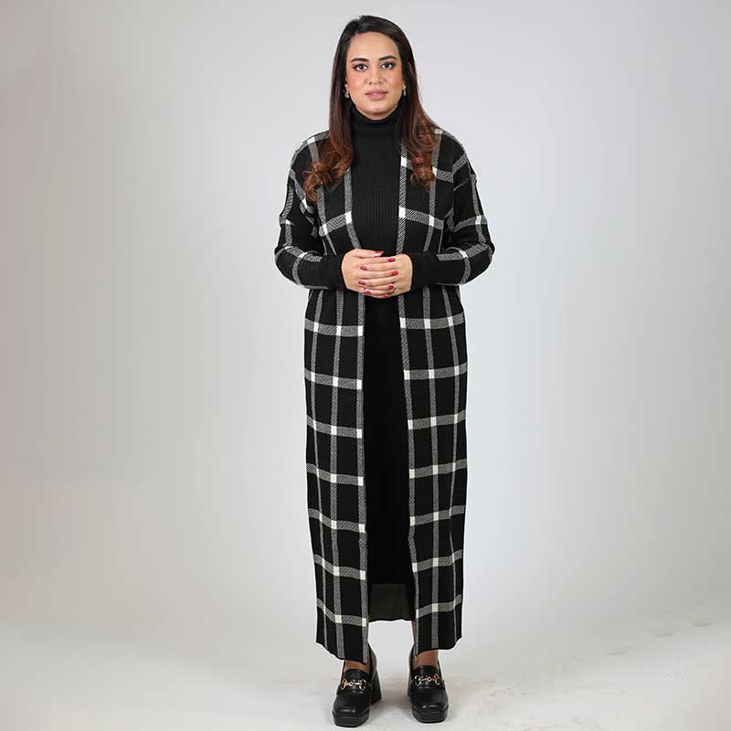 BODYCONE with CARDIGAN check
