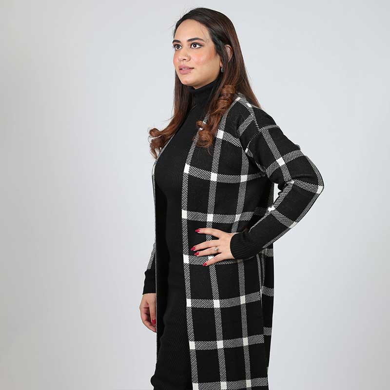 BODYCONE with CARDIGAN check