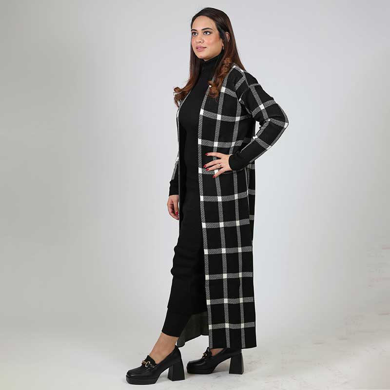 BODYCONE with CARDIGAN check