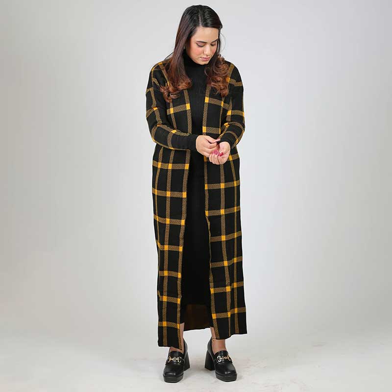 BODYCONE with CARDIGAN check