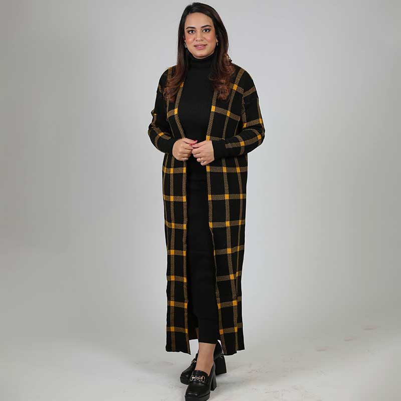 BODYCONE with CARDIGAN check
