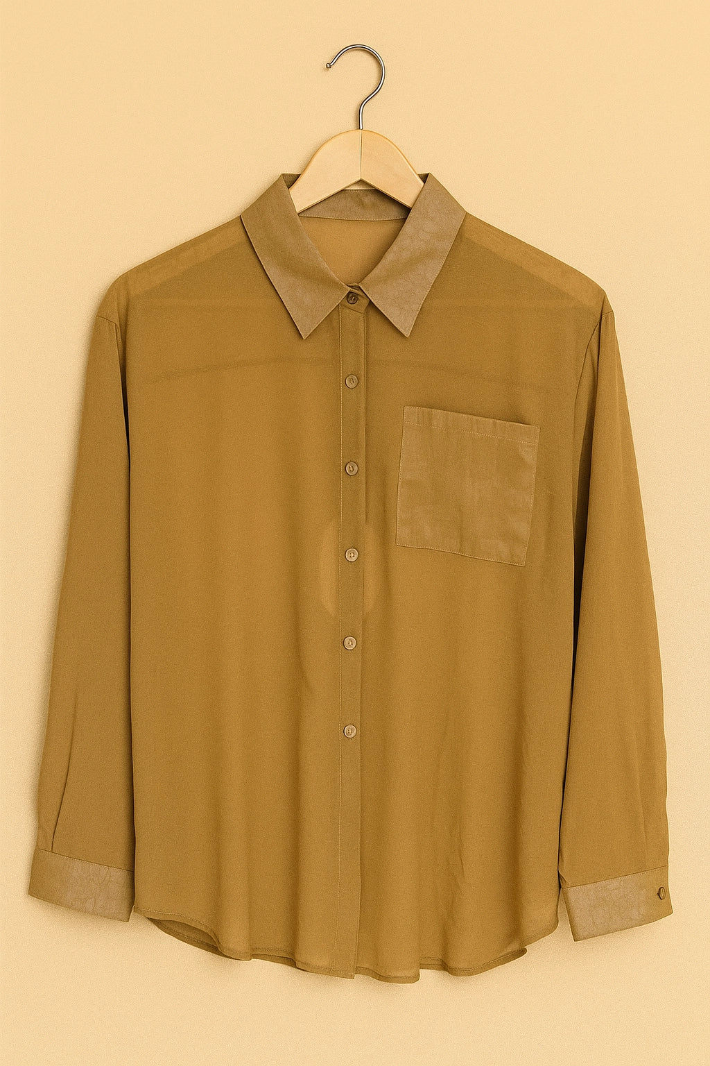 SHEER SHIRT SC PKT