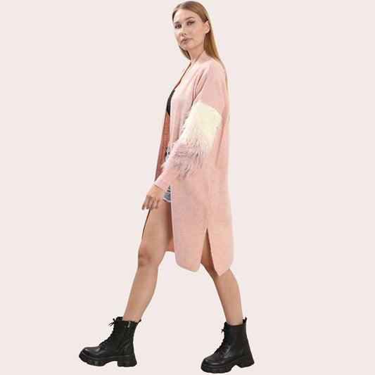 LIGHT WEIGHT CARDIGAN furr slv