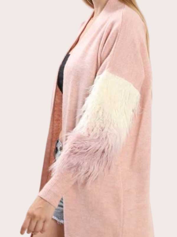 LIGHT WEIGHT CARDIGAN furr slv