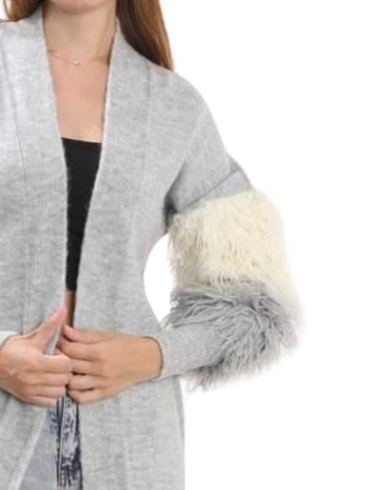 LIGHT WEIGHT CARDIGAN furr slv