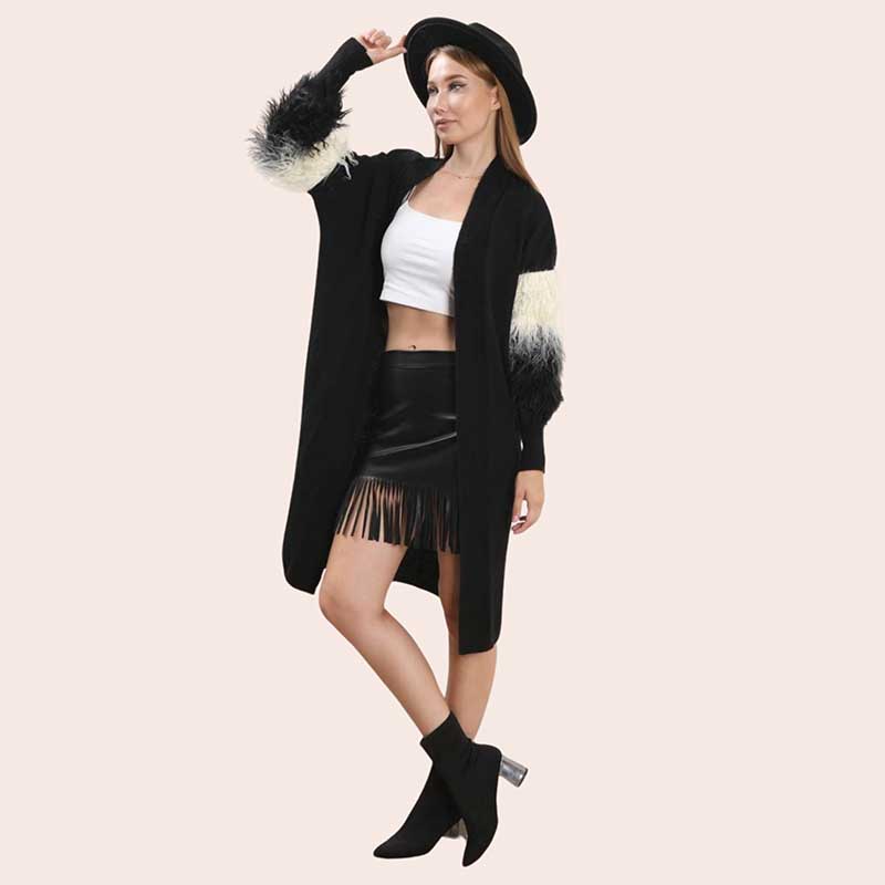 LIGHT WEIGHT CARDIGAN furr slv