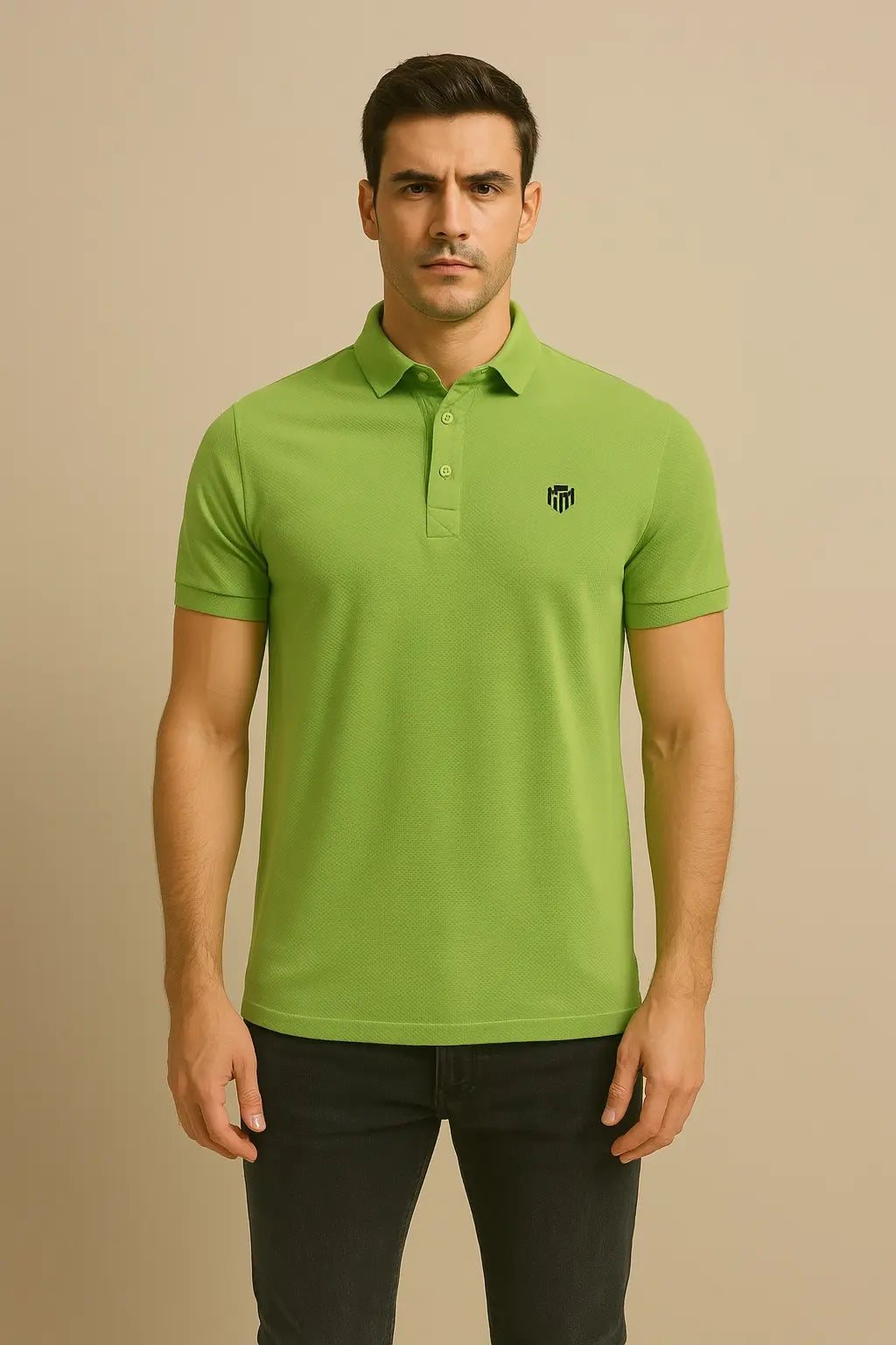 POLO SHIRT TEXTURED