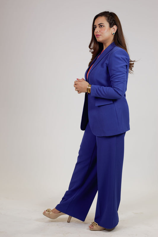 STITCHED SHAWL LAPEL BUSINESS SUIT