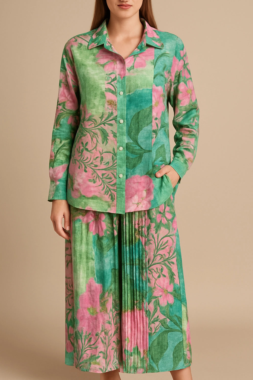 CO-ORD SUIT PRINTED pleted TR