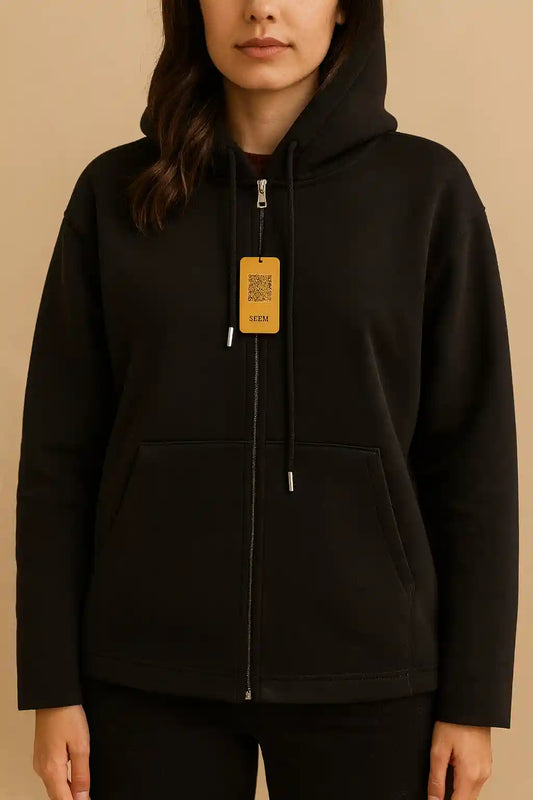 FLEECE ZIPPER HUDDY PLN