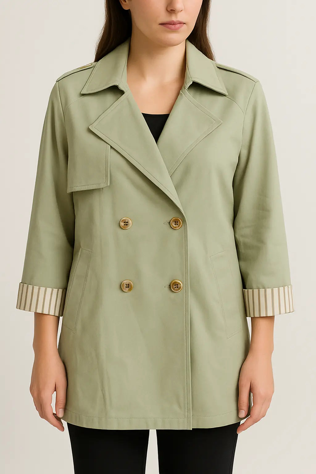 ATOM COTTON TRENCH cot