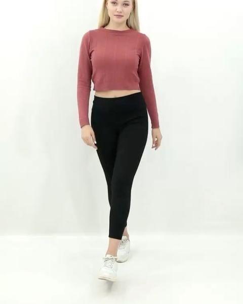 SWEAT SHIRT SHORT textured