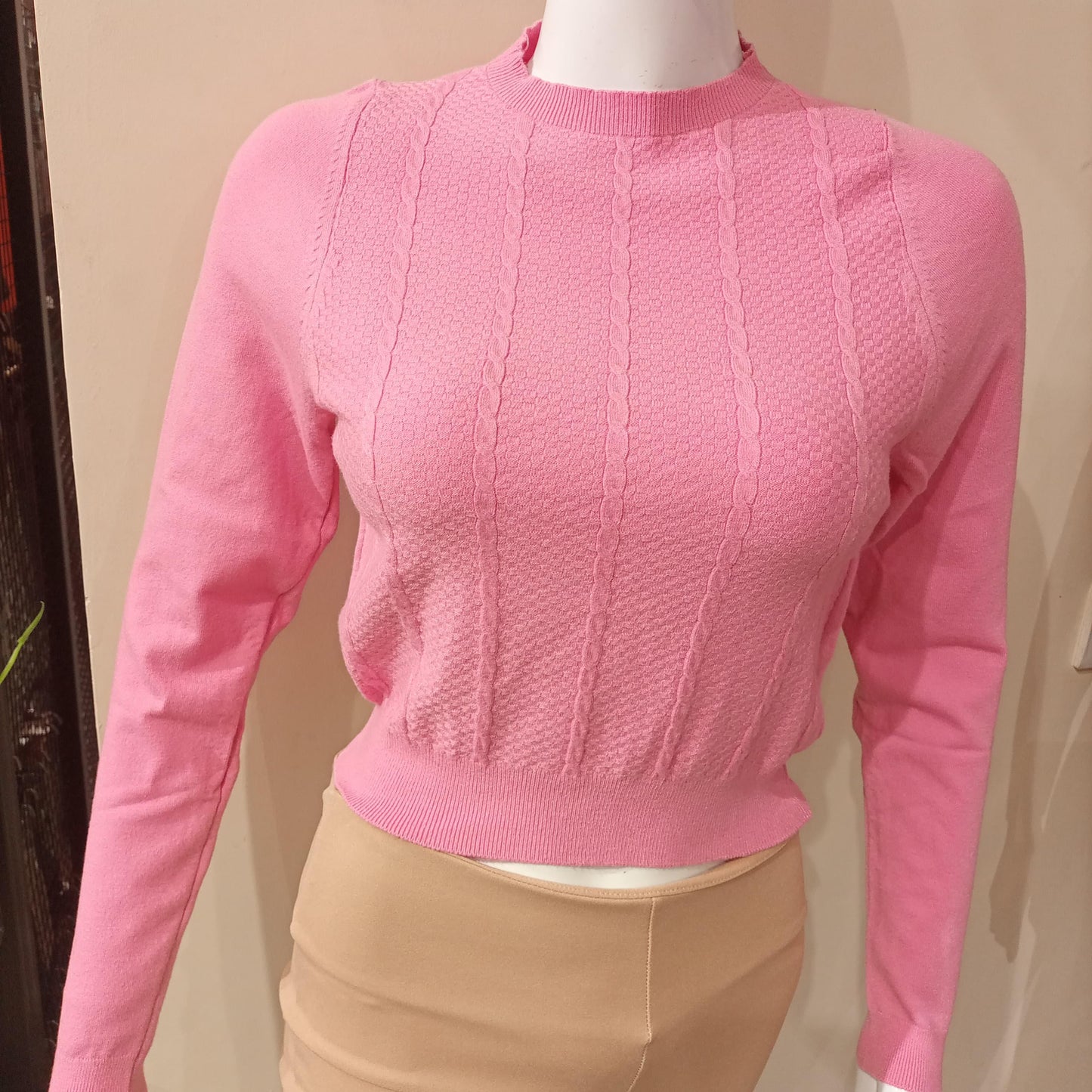 SWEAT SHIRT SHORT textured