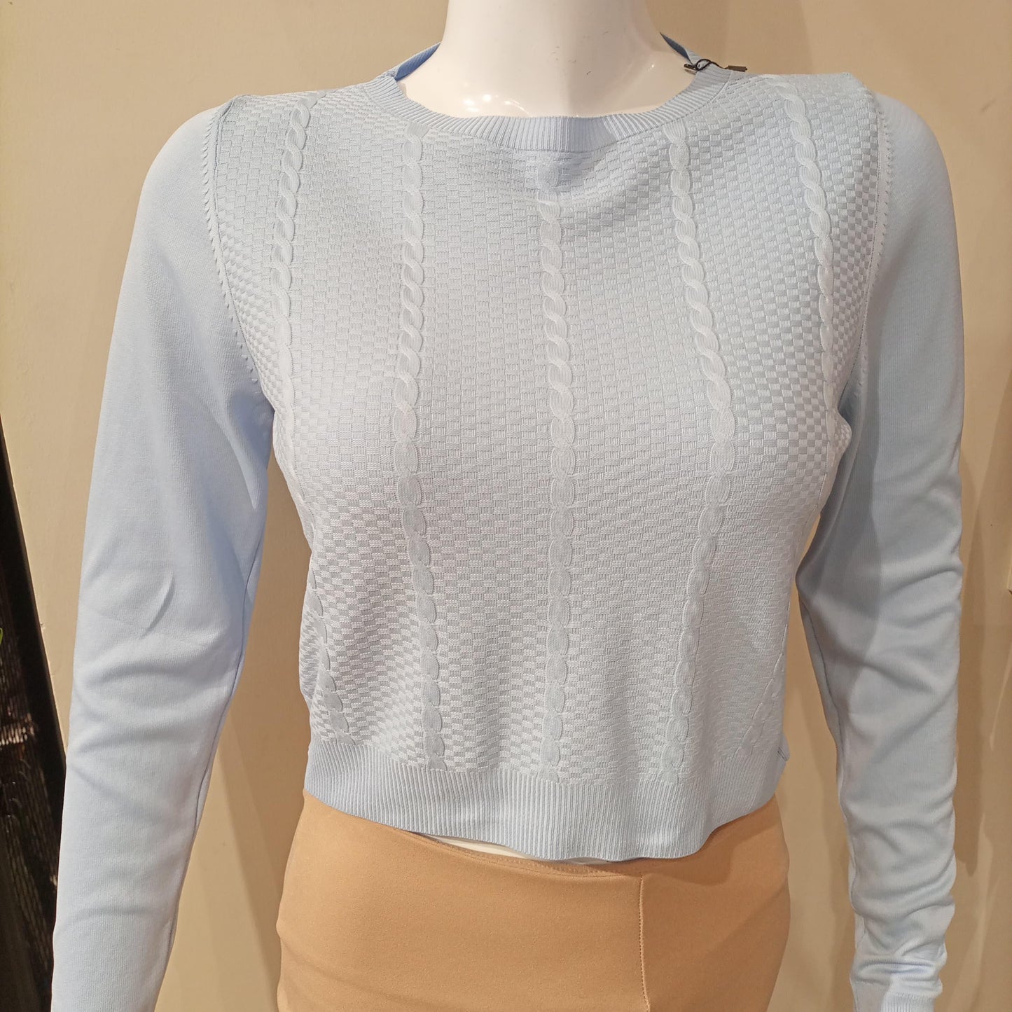 SWEAT SHIRT SHORT textured