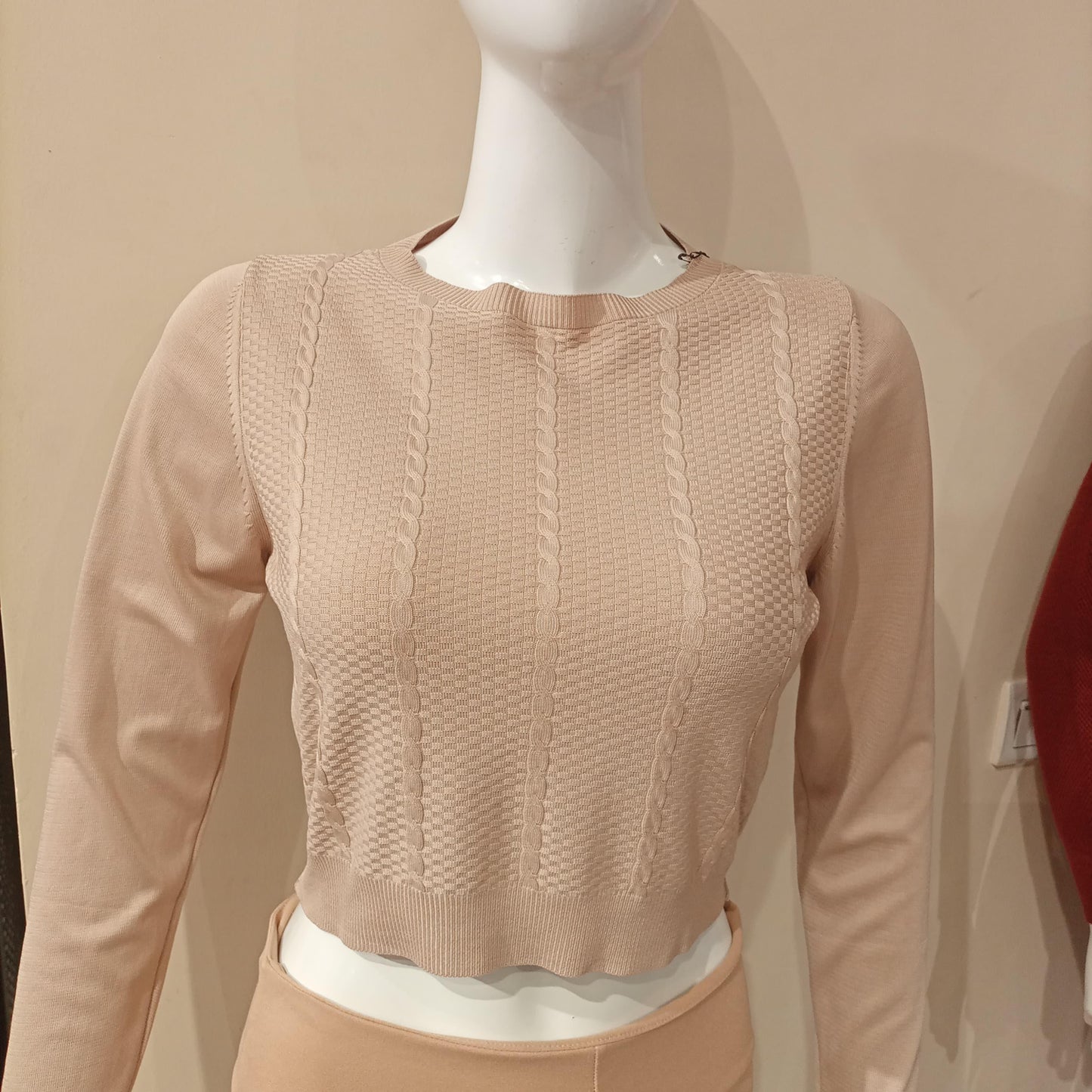SWEAT SHIRT SHORT textured