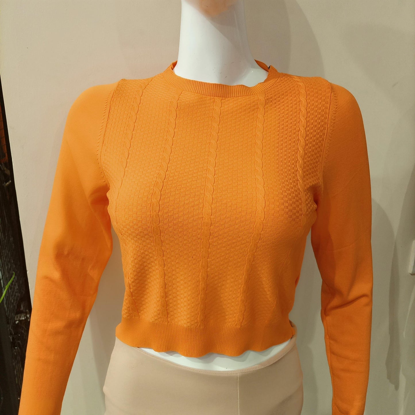 SWEAT SHIRT SHORT textured