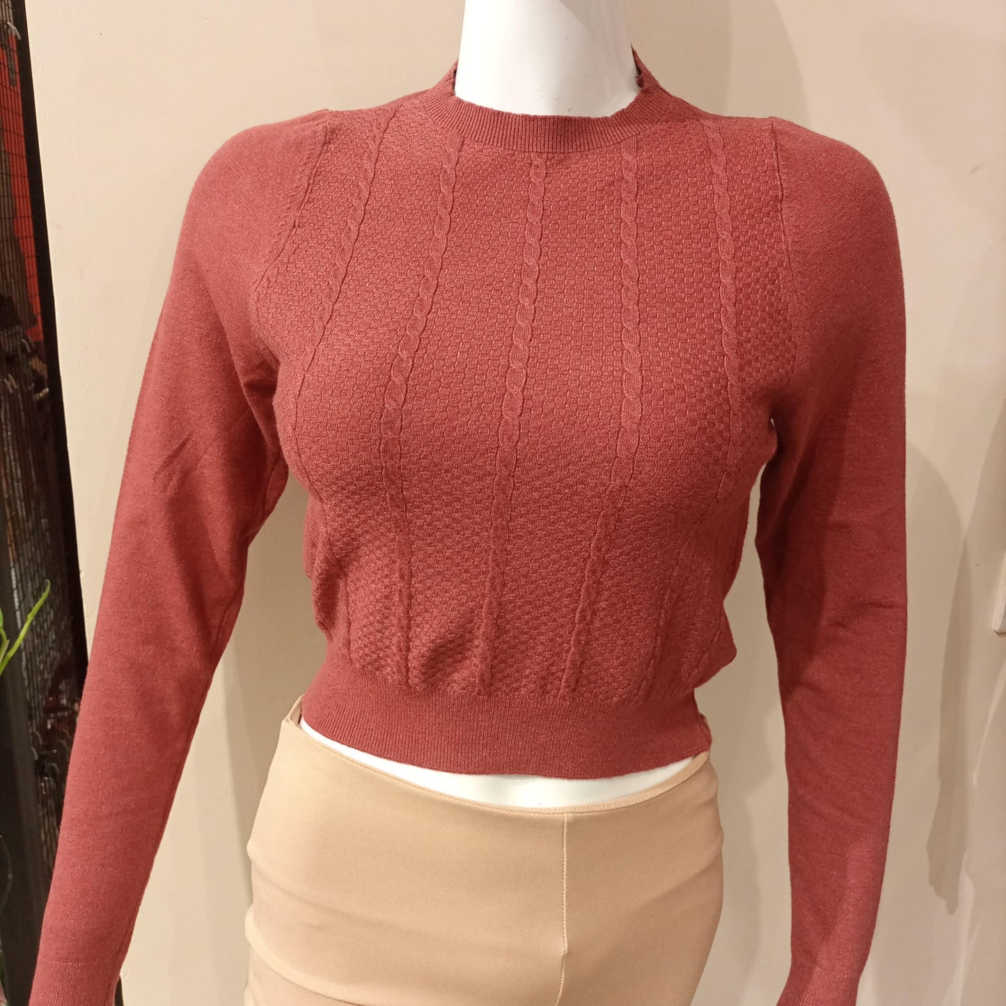 SWEAT SHIRT SHORT textured