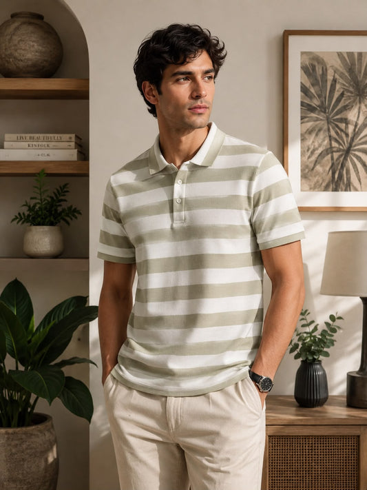 BOLD STRIPE POLO