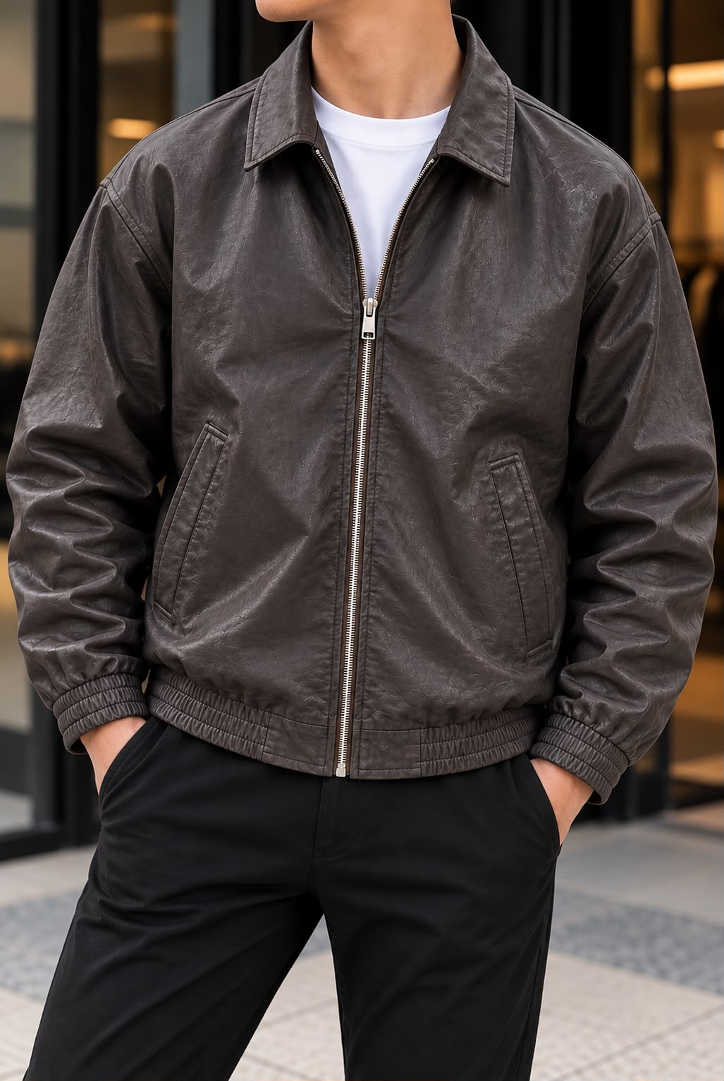 LEATHER JACKET P