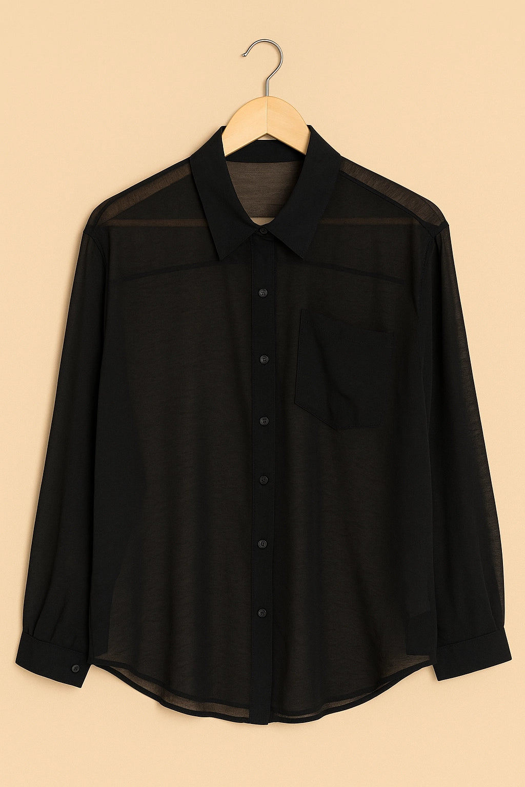 SHEER SHIRT SC PKT