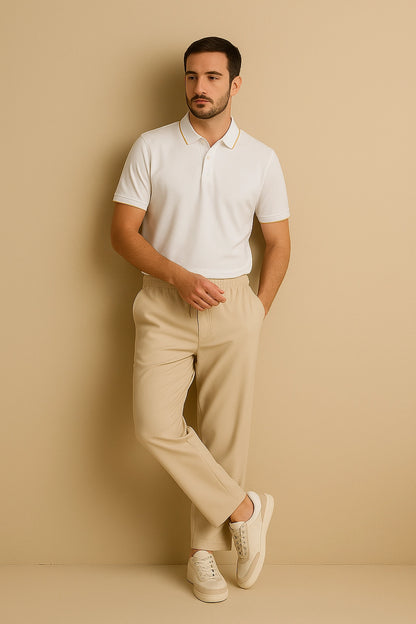 POLO SHIRT wht pipn