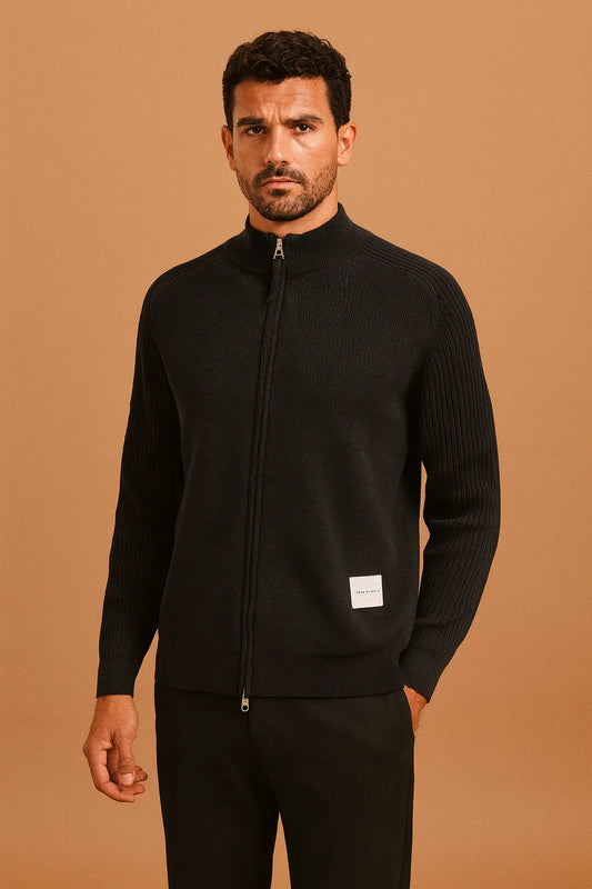 MOCK NECK ZIPPER SWTR