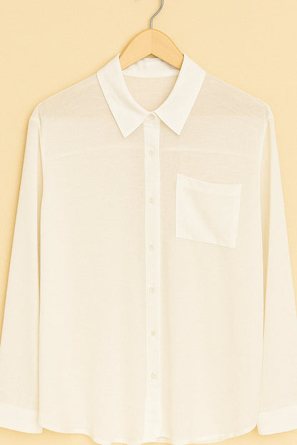 SHEER SHIRT SC PKT