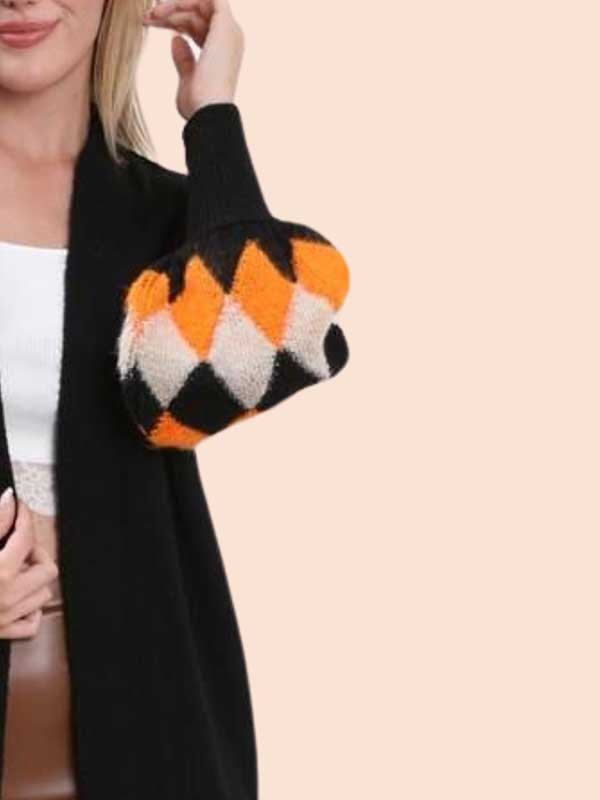 BAGGY SLV LONG CARDIGAN