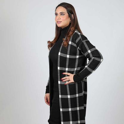 BODYCONE with CARDIGAN check