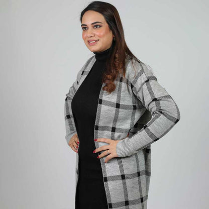 BODYCONE with CARDIGAN check