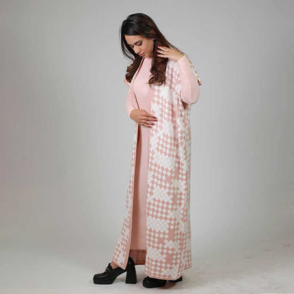 BODYCONE with S/L CARDIGAN check
