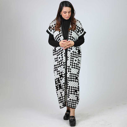 BODYCONE with S/L CARDIGAN check
