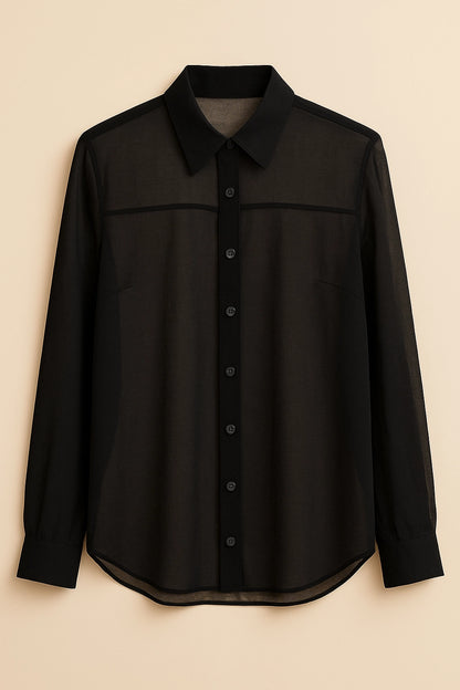 SHEER SHIRT bak stng