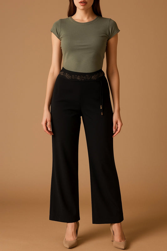 PANT stretch emb blt