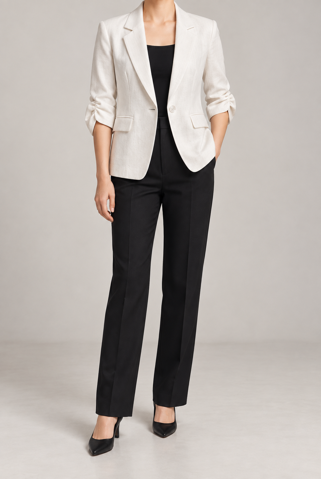 SHORT SMART BLAZER LIN