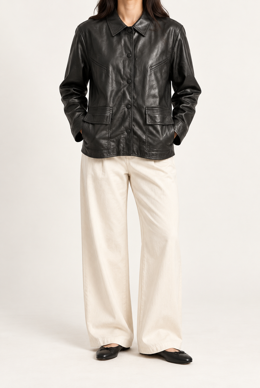 LEATHER JKT(FP)