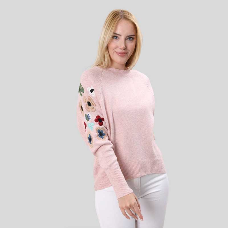 EMB SLV SWEATSHIRT