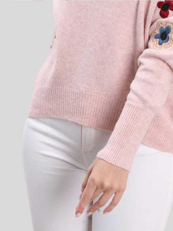 EMB SLV SWEATSHIRT
