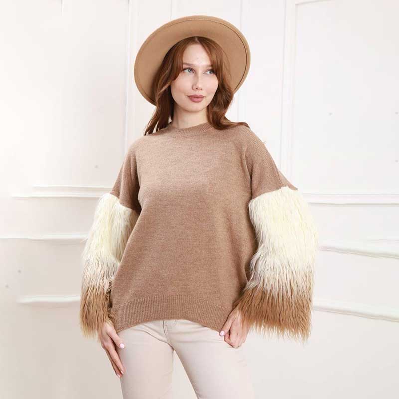 LIGHT WEIGHT SWEATSHIRT FURR SLEEVE