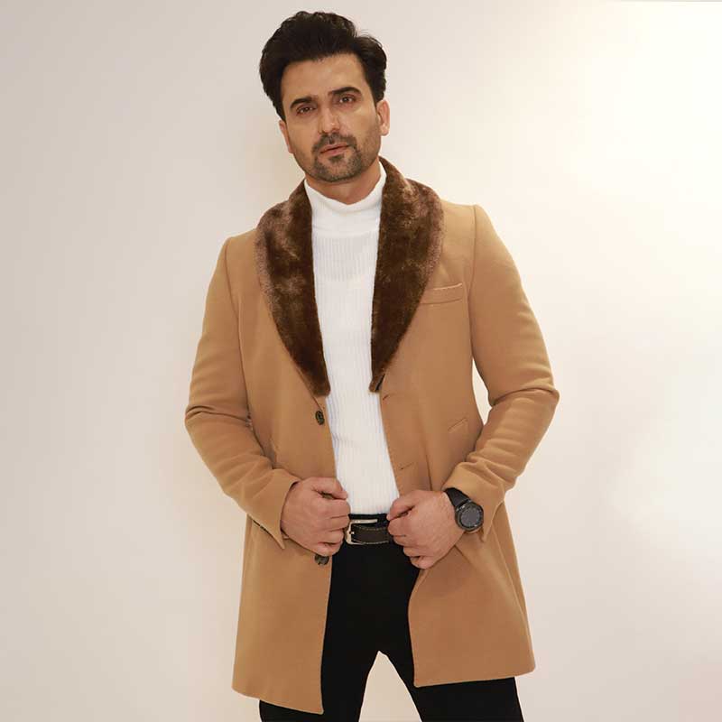 FURR LONG CHESTER WOOL COAT