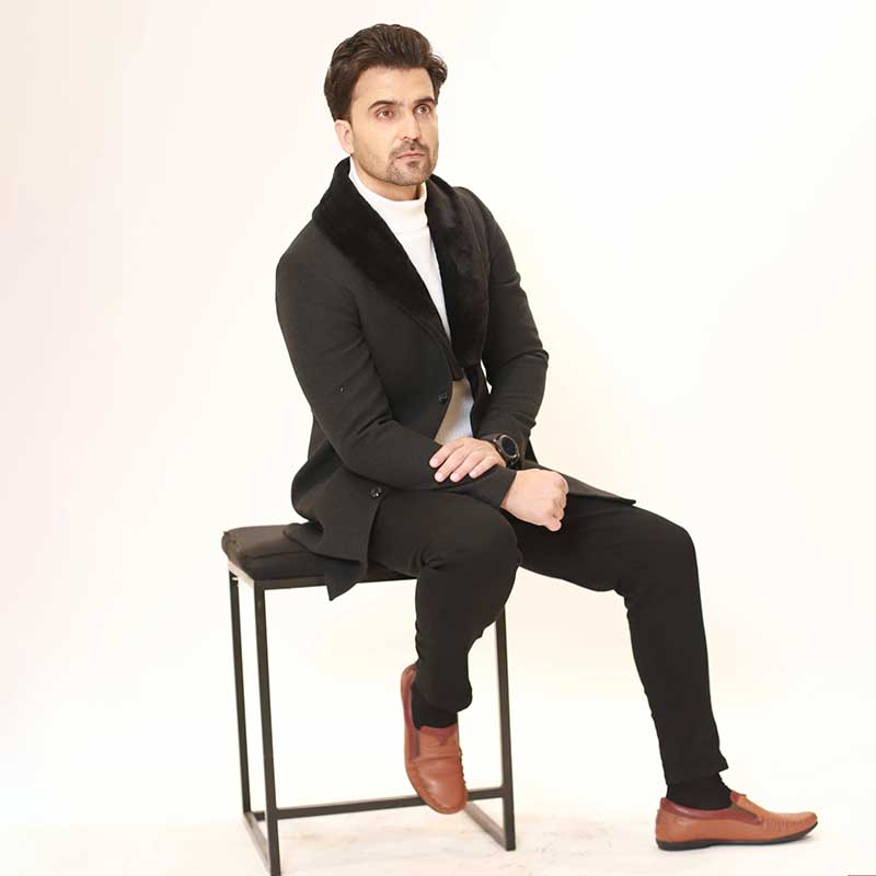FURR LONG CHESTER WOOL COAT