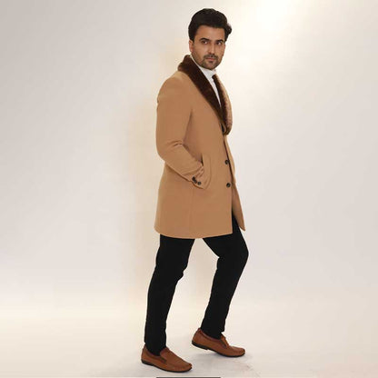 FURR LONG CHESTER WOOL COAT