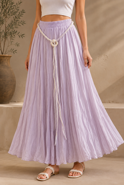 COTTON MAXI SKIRT