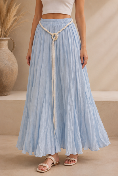 COTTON MAXI SKIRT