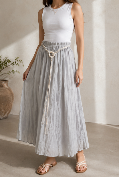 COTTON MAXI SKIRT