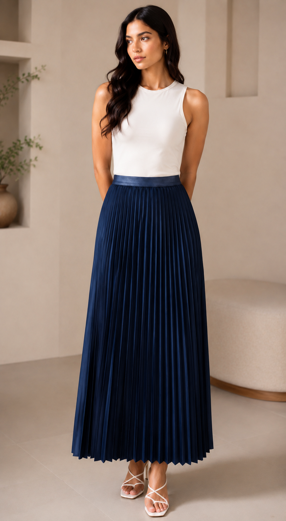 LONG SKIRT pleated
