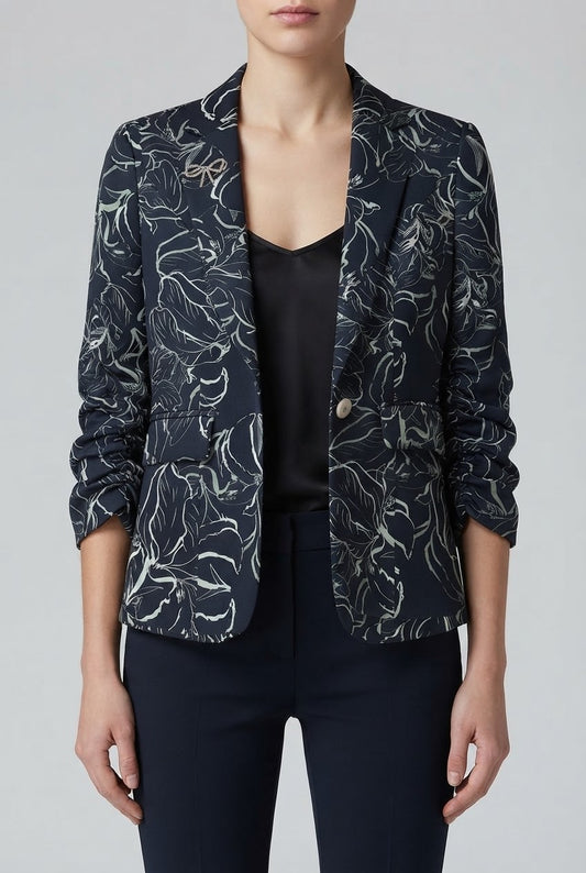 SHORT SMART BLAZER PRNTD