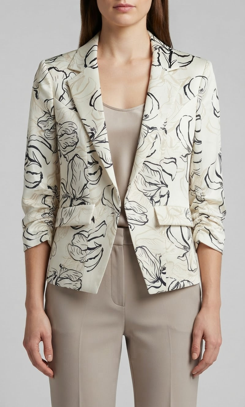 SHORT SMART BLAZER PRNTD